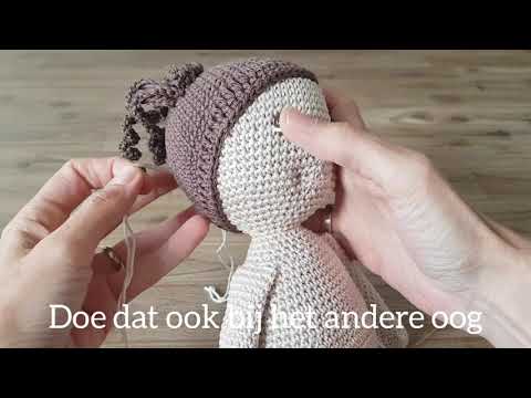 Ogen van amigurumi&rsquo;s vorm geven