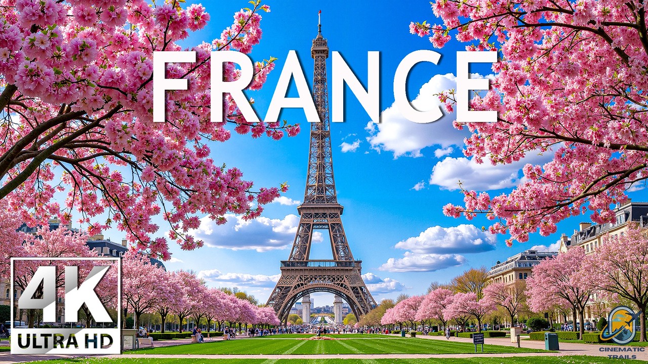 France Spring 4K🌸Timeless Spring Elegance – Blooming Gardens, Historic Streets & Soft European Light