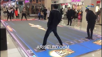 Interactive led dance floor tile portable panel 500x1000 mm full color video display screen for outd