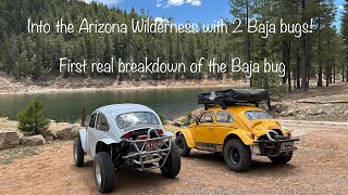 E11 First real breakdown, Roadtripping & camping around Arizona with 2 Baja bugs! | VW Baja overland