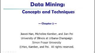 Lecture 2 .1:  Data Similarity and Dissimilarity measures