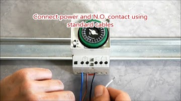 V2   How to connect and set up a timer to  automatically open and close the gate at scheduled  times