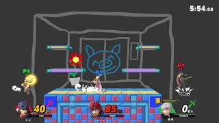 SSBU: Stock/Wario Ware, Inc. - Luigi (Roy) v Wvnderland (Robin) vStro (Ike) screenshot 5