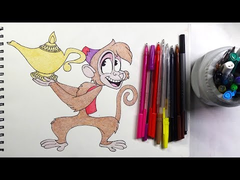 HOW TO DRAW ABU | DISNEY ALADDIN - STEP BY STEP TUTORIAL
