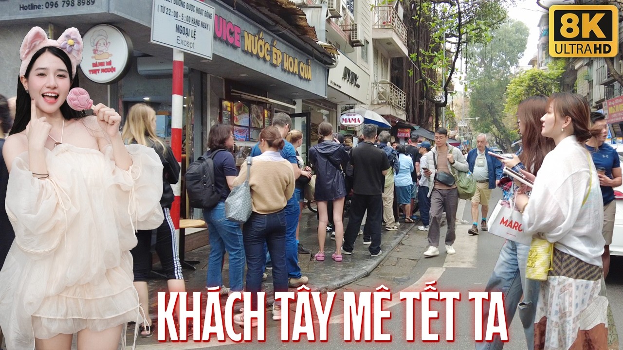 Khách Tây Ùn Ùn Kéo Về Phố Cổ Xếp Hàng Ăn Chơi Sau Tết Bính Ngọ 2026 Food Tour Phố Cổ Hà Nội