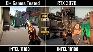 Intel i3 11100 vs 10100 RTX 3060 8+ Games Benchmark