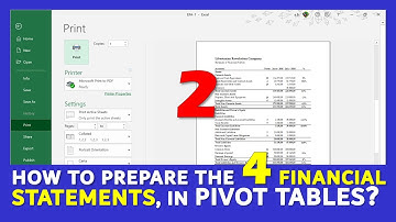 PROFIT & LOSS STATEMENT | STATEMENT OF FINANCIAL POSITION⚡️IN EXCEL⚡️USING PIVOT TABLES 🖥 [PART 2/4]