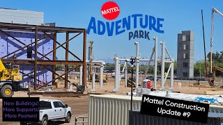 HOTWHEELS Coaster Update and Mystery Building?! Mattel Adventure Park Construction Update 9