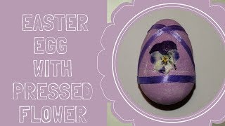Celebrity Easter egg decoration idea with pressed flower.Easy craft idea Profile