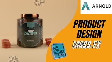 Product Design in 3ds max | fill the Jar with candies Mass Fx | Arnold render setup in 3ds max 2024