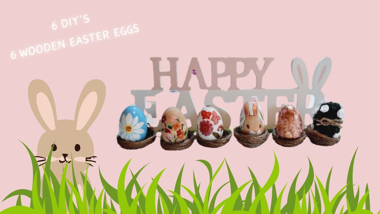 Easter DIY | Transforming Wooden Eggs - YouTube
