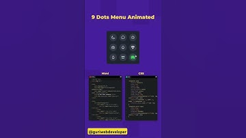 Dot menu animation #css #html #css #javascript #ytshorts #shorts #viralvideo #webdesign #webdev #yt