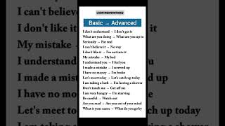 Basic vs Advanced English 🤯✨ | Upgrade Your English #shorts