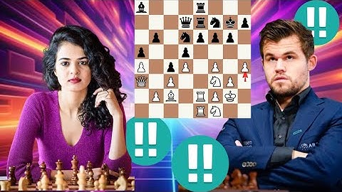 Analytic chess game | Magnus Carlsen vs Tania Sachdev 3