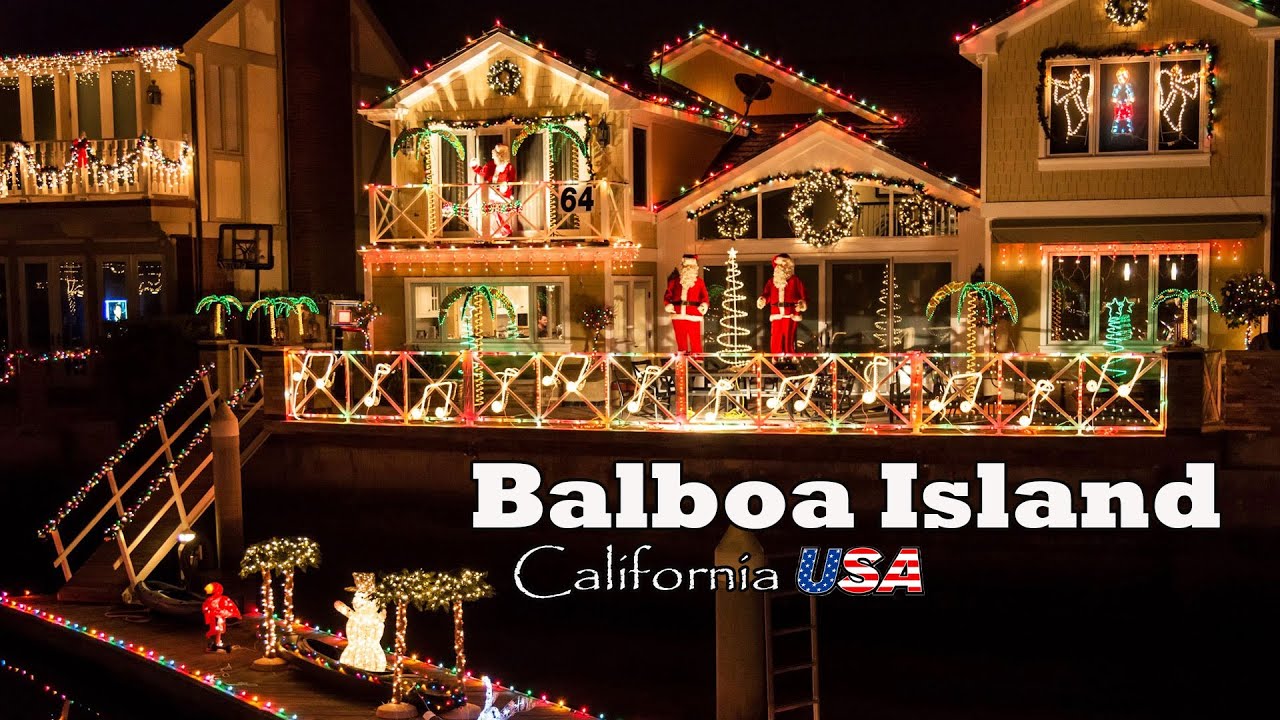 Christmas Walking Tour of Balboa Island, Newport Beach, California ...