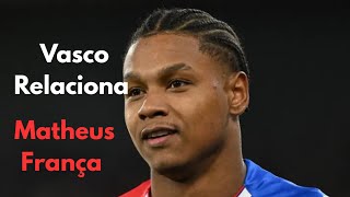 Matheus França pode estrear pelo Vasco no duelo contra o Sport.