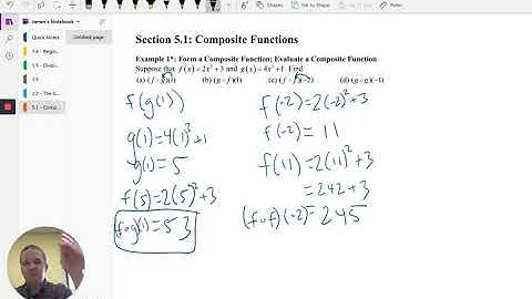 5.1 - Composite Functions - PCH