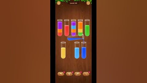 "Sorted to perfection!" 🎨✨💦 #WaterSortPuzzle #ColorSortGame #level44