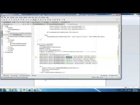 Conectar base de datos mysql con android a traves de webservice - YouTube