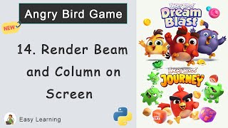 Angry Bird Game in Python #14: Render Beam and Column on Screen screenshot 5