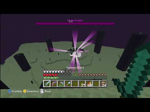 Minecraft Xbox 360: Beating the Ender Dragon on Hard Mode