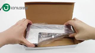 Hardware display: JL-04 Big L Patch Fitting for Frameless Glass (Jianlai Glass Hardware)