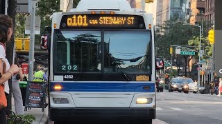 MTA LGA #4262 on the Q101 & MTA #9176 on the Q60