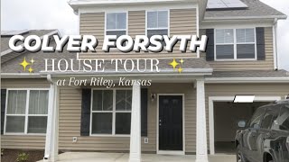 ✨ Fort Riley HOME TOUR - Kansas Military Base Housing // Colyer Forsyth HAZELTON floorplan ✨