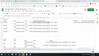 Extract Data from Google Finance to Google sheets- Made easy (English).
