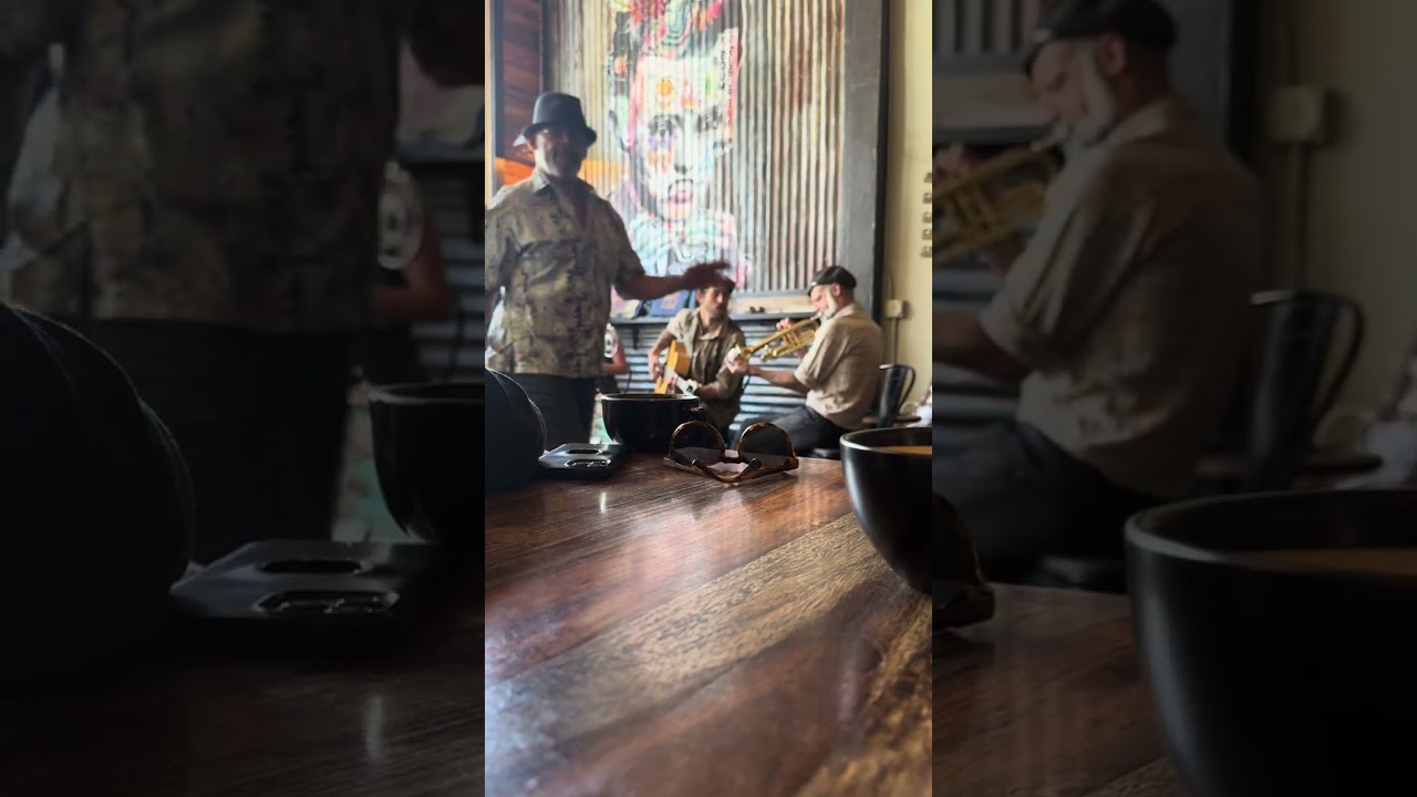 A Cup of Hot Latte with Live Music in Bisbee