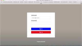 Mean Login Web App Demo