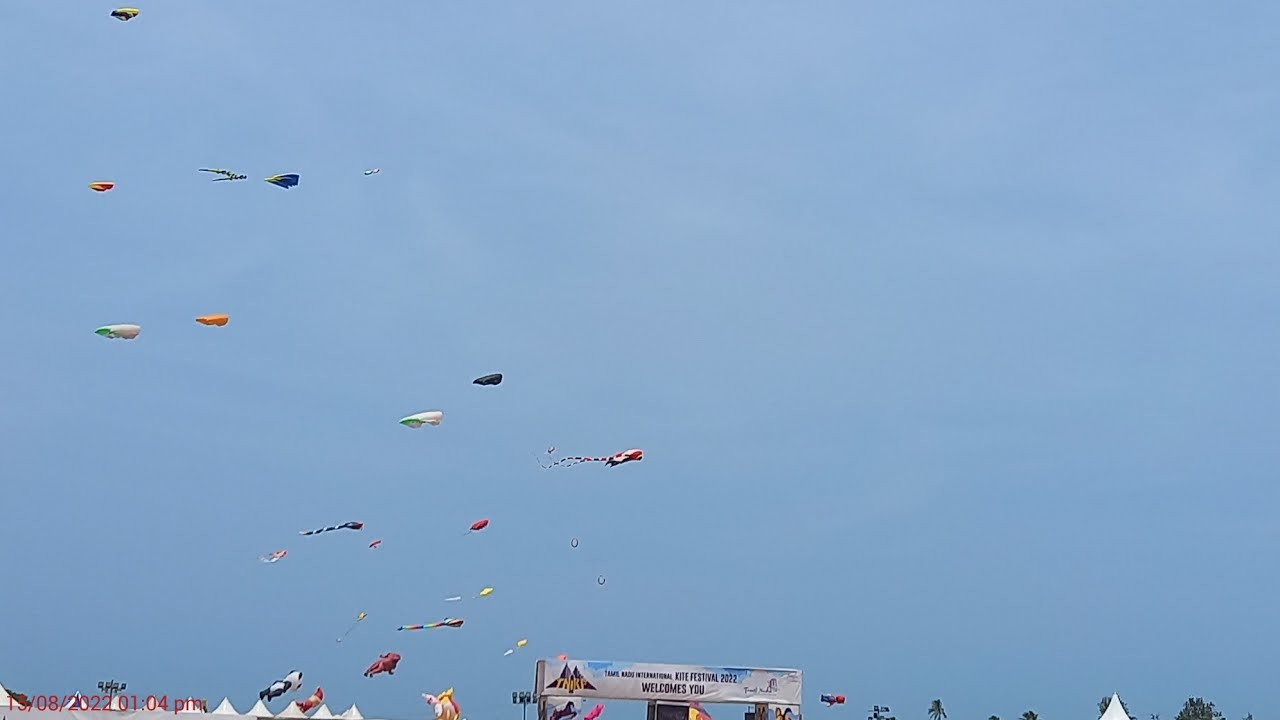 Tamil Nadu International Kite Festival Mahabalipuram ECR 2022 Beautiful