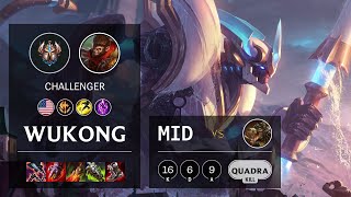 Wukong Mid vs Renekton - NA Challenger Patch 11.3