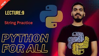 Famous 9.String Practice Code | Python for all | English Wealth