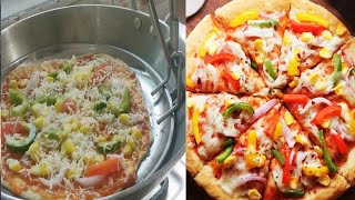 ਕਢਾਈ ਚ ਪੀਜ਼ਾ ਬਣਾਉਣ ਦਾ ਅਸਾਨ ਤਰੀਕਾ | Pizza Recipe | Pizza in Kadai | Homemade Pizza