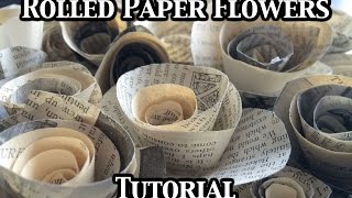 Rolled Paper Flowers Tutorial