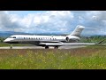 Bombardier global 7500 monster business jet takeoff at bern