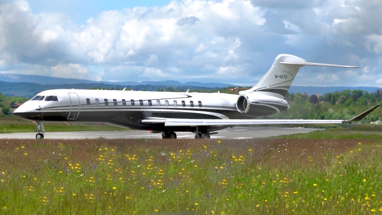 Bombardier Global 7500 "Monster" Business Jet TakeOff at Bern YouTube