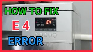 HOW TO FIX DISHWASHER ERROR