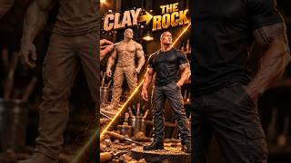 I Sculpted The Rock From Clay! 💪🔥 | ClayMorphix