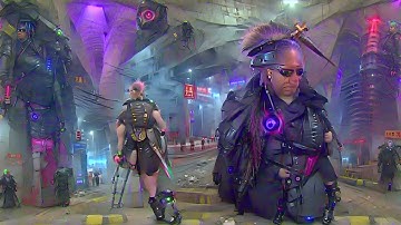 A Cyberpunk Warrior in a Futuristic City: Text To Image Machine Learning Neural Net