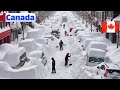 كندا م جمدة منازل وسيارات مدفونة تحت جبال من الثلج في كيبيك وأونتاريو 