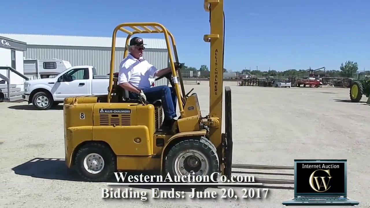 Allis Chalmers Fp50 Gas Forklift For Sale At Auction Youtube