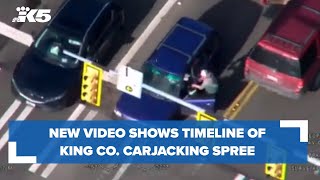 New video shows timeline of events during King County carjacking spree