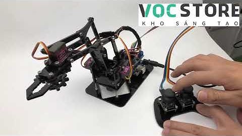 Cánh tay robot 4DOF có điều khiển từ xa PS2