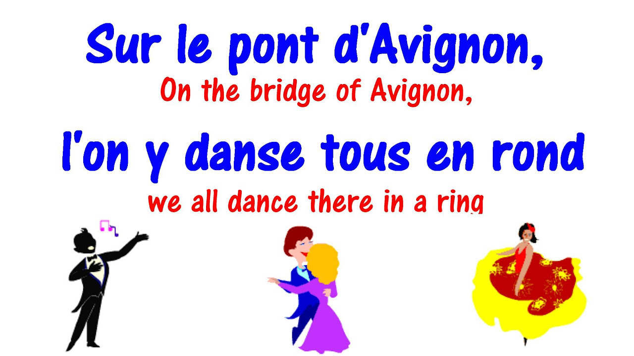 Sur le pont dAvignon  Lyrics   Learn French Song