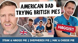 American Dad Tries British Pies 🇬🇧🥧