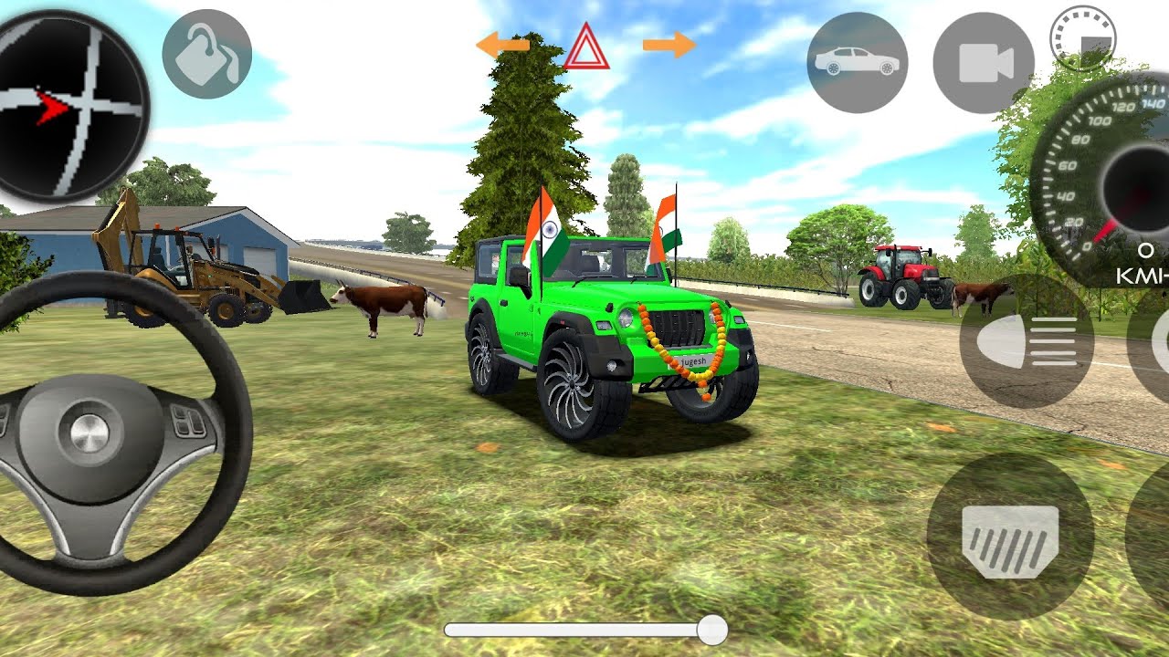 Modified Mahendra thar 👿 Games indian purple thar (Gadi wala  Games ) car Game Android game #2026