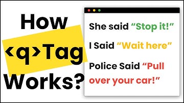 Learn the q Tag in HTML with interesting, real-world coding exercise