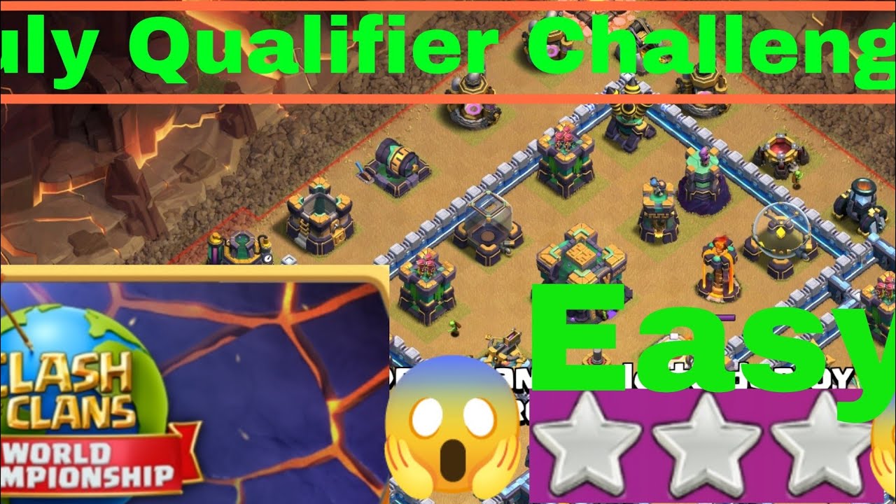 Easy 3Star July Qualifier Challenge (Clash Of Clans)